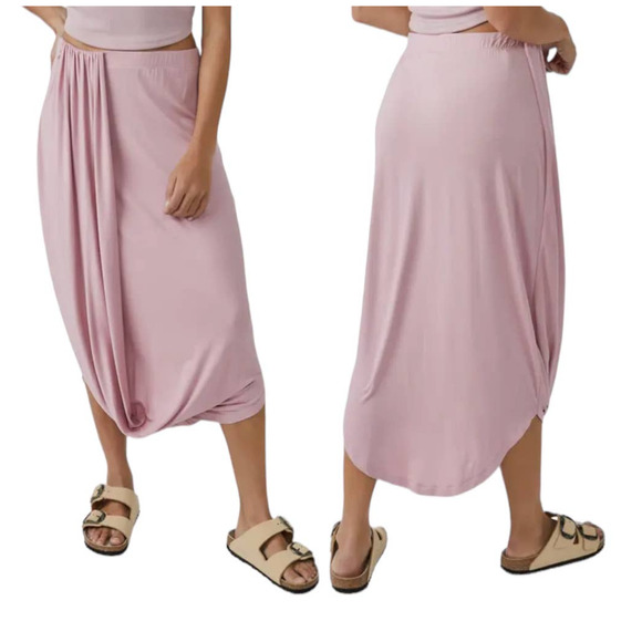 Free People Beach skirt free-est Daphne pink Medium M - Picture 1 of 5